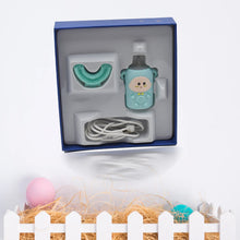 Electric Toothbrush With Light & Music, Kids U-Shaped 360° USB Rechargeable Plastic Automatic Toothbrush Portable Adjustable Cleaning Whitening Toothbrush with USB Charging Function Plastic + ABS for Kids