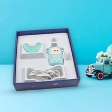 Electric Toothbrush With Light & Music, Kids U-Shaped 360° USB Rechargeable Plastic Automatic Toothbrush Portable Adjustable Cleaning Whitening Toothbrush with USB Charging Function Plastic + ABS for Kids