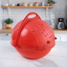 Plastic Revolving Multi Functional Rice, Vegetable Fruit Wash Basket Bowl